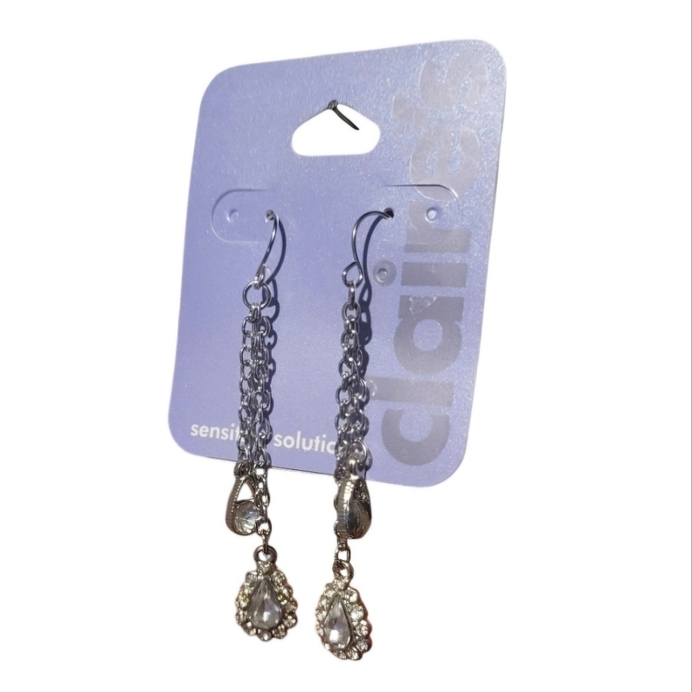 💧Claire's Silver Chain Link Earrings💧